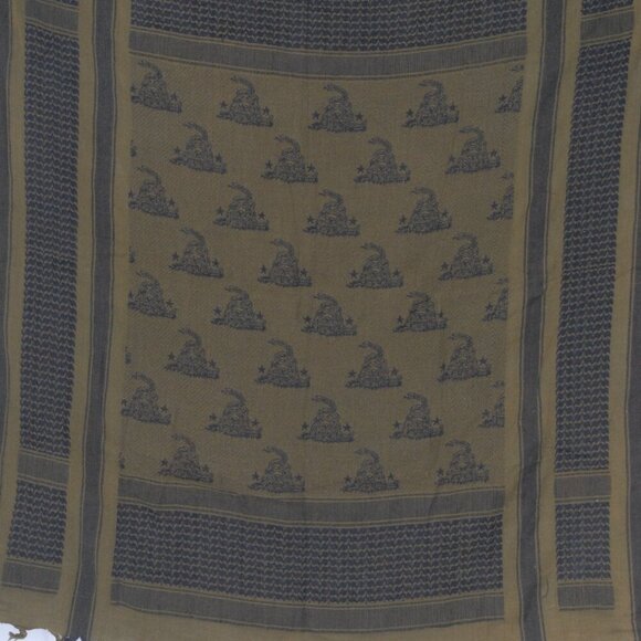 LNC Tactical Military Shemagh Scarf Head Cover Don't Tread On Me Snake - Picture 2 of 4